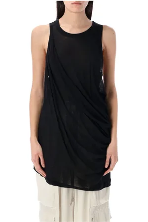 Rick Owens Top, Dame, Sort, 2XS, Bomuld, Anthem Tank