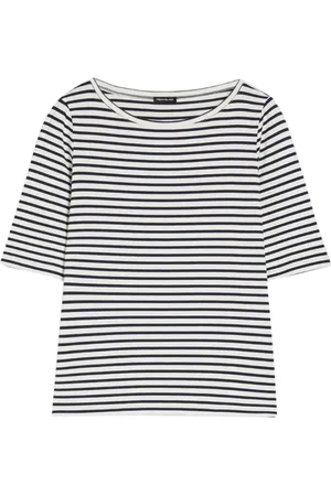 pennyblack Top, Dame, Blå, XL, Bomuld, Stribet Bådhals T-Shirt Eleonor