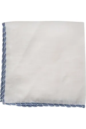 ELEVENTY Tilbehør, unisex, Hvid, ONE SIZE, Linned, Linned Broderet Clutch