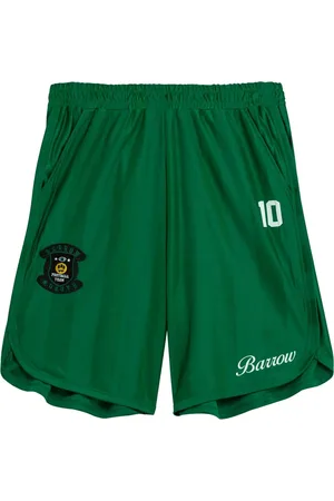 BARROW Shorts, Herre, Grøn, L, Polyester, Logo Print Elastisk Talje Shorts