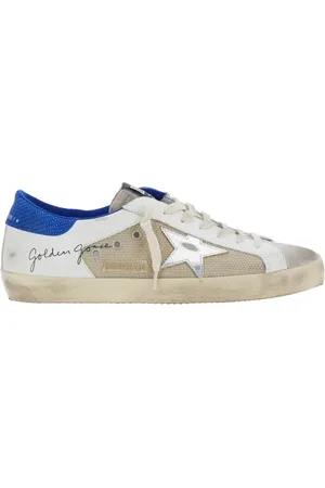 Golden Goose Sko, Herre, Hvid, 46 EU, Læder, Hvide lædersneakers med øgleprint