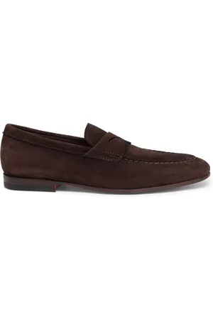 santoni Sko, Herre, Brun, 43 1/2 EU, Penny Loafer
