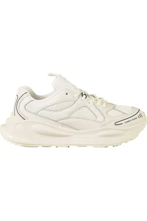 Tommy Hilfiger Sko, Dame, Hvid, 38 EU, Uld, Mode Runner Sneakers