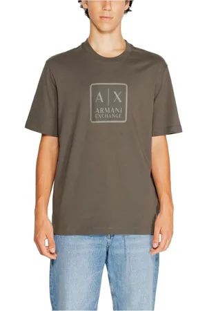 Armani Exchange Top, Herre, Grøn, S, Bomuld, Klassisk bomulds-T-shirt