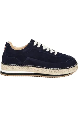 Inès de la Fressange Sko, Dame, Blå, 36 EU, Læder, Tracy espadrilles navy trainers - Tracy espadril blå sneakers