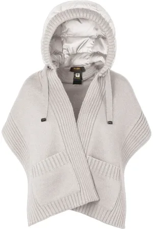 MOORER Tilbehør, Dame, Hvid, ONE SIZE, Uld, Originalt hættetørklæde til et moderne look