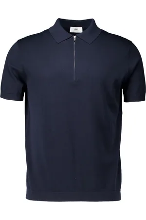 Gentiluomo Top, Herre, Blå, L, Mørkeblå Polo Skjorte