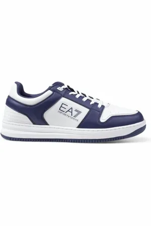 EA7 Sko, Herre, Flerfarvet, 44 EU, Polyester, Lys Blå Snøresko