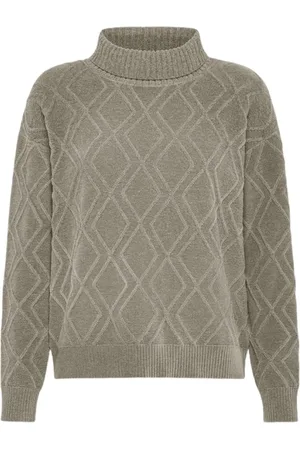 RRD Strik, Dame, , M, Chenille sweater med præget diamantmønster