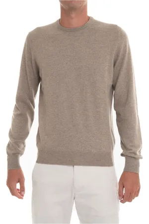 Gran Sasso Strik, Herre, Brun, 2XL, Cashmere, Cashmere Pullover