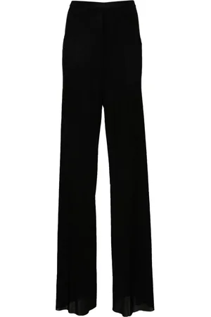 Rick Owens Bukser, Dame, Sort, S, Casual vide bukser med sømdetalje