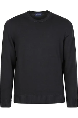DRUMOHR Strik, Herre, Sort, XL, Uld, Tubico Sweater