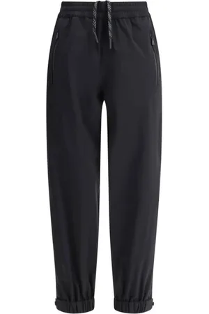 Moncler Bukser, Dame, Sort, XS, Justerbar talje sport bukser med lynlåslommer