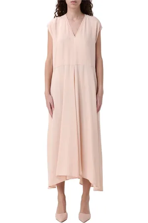 Fabiana Filippi Kjole, Dame, Lyserød, 2XS, Elegant Sort Kjole med Blonde Detalje