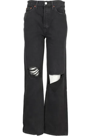 RE/DONE Jeans, Dame, Sort, W29, Vintage High Rise Loose Jeans