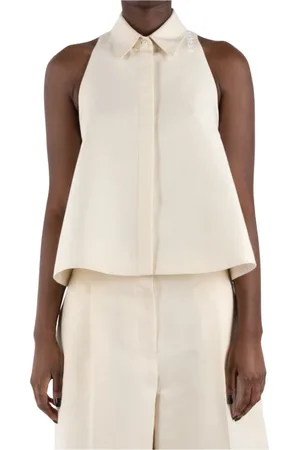 Marni Bluser & Skjorter, Dame, , S, Bomuld, Ivory Bomuld Skjorte