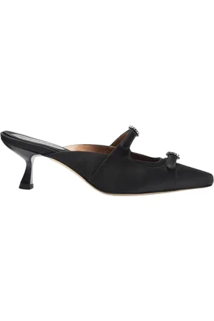 Scarosso Sko, Dame, Sort, 37 1/2 EU, Læder, Elegante Liz Hæle Mules