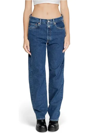 Replay Jeans, Dame, Blå, W27 L32, Bomuld, Straight Jeans