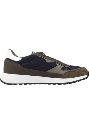 Geox Sko, Herre, Flerfarvet, 42 EU, Uld, Stilfulde Sneakers til Udendørs Eventyr