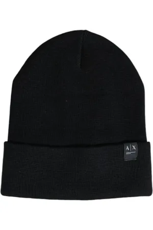 Armani Exchange Tilbehør, Herre, Sort, ONE SIZE, Polyester, Beanie