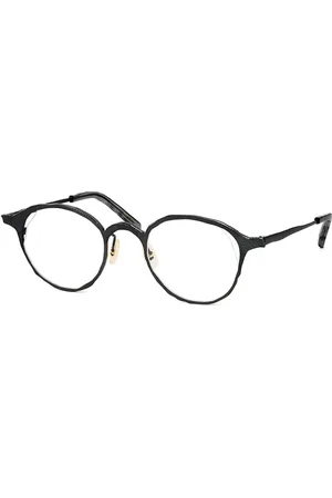 MASAHIROMARUYAMA Tilbehør, unisex, Sort, 48 MM, Uld, Elegante Metalbriller til et Moderigtigt Look
