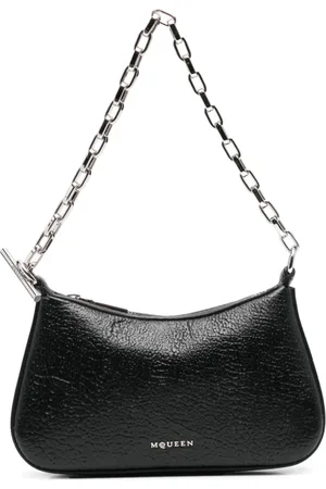 Alexander McQueen Taske, Dame, Sort, ONE SIZE, Uld, Sorte Tasker Top Lynlås Lukning