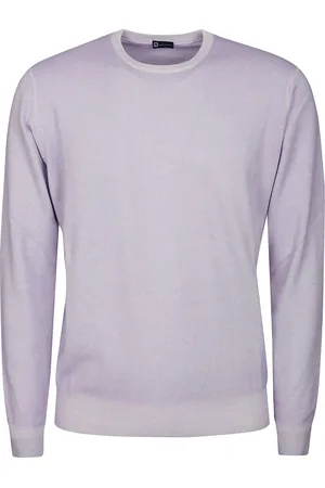hindustrie Strik, Herre, Lilla, 2XL, Cashmere, Luksus Cashmere Sweater