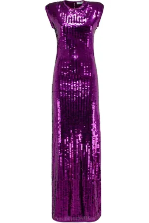 MVP Wardrobe Kjole, Dame, Lilla, L, Polyester, LE Petit Ermitage Lang Kjole