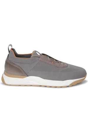 santoni Sko, Herre, , 40 1/2 EU, Læder, Flin Knit Tortora Sneakers