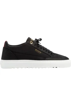 Mason Garments Sko, Herre, Sort, 46 EU, Tia Sneakers Sort-Hvid Essential