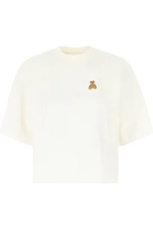Palm Angels Top, Dame, , XS, Bomuld, Afslappet Bomulds T-shirt i Forskellige Farver
