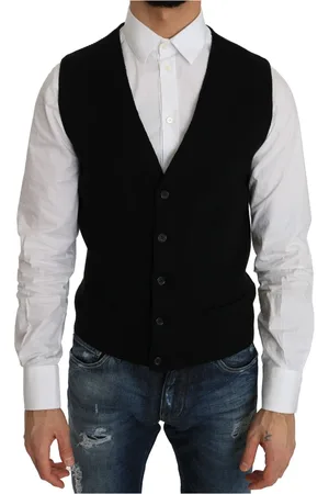 Dolce & Gabbana Jakkesæt, Herre, Sort, S, Bomuld, Suit Vests