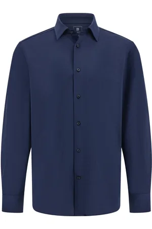 Boggi Milano Skjorte, Herre, Blå, S, Bomuld, Regular Fit Japansk Jersey Polo Shirt