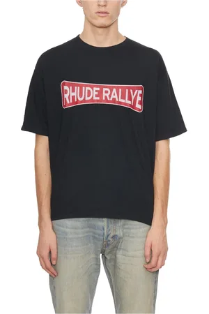 Rhude Top, Herre, Sort, M, Bomuld, Rallye T-Shirt