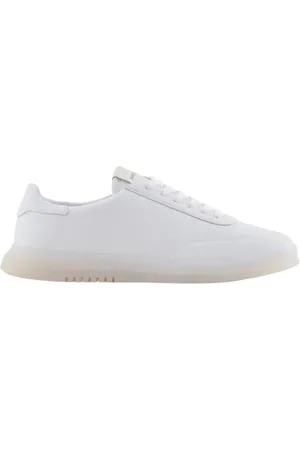 Emporio Armani Sko, Herre, Hvid, 39 EU, Læder, Flade Snøresko i Læder
