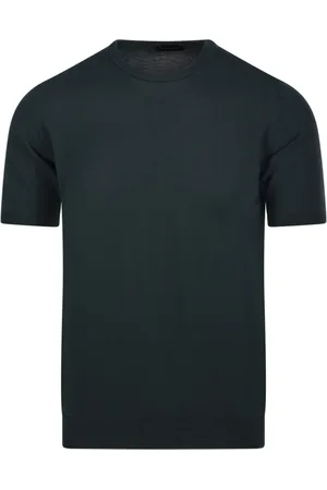 Roberto Collina Top, Herre, Grøn, M, Bomuld, Grøn Rund Hals Sweater