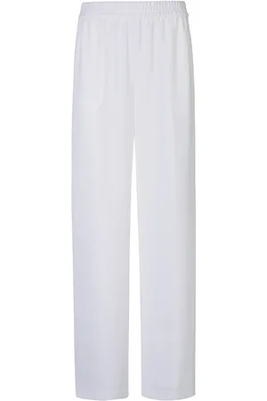 ELEVENTY Bukser, Dame, Hvid, XS, Polyester, Flowy japanske triacetat palazzo bukser
