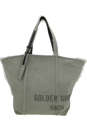 Golden Goose Taske, Dame, Grøn, ONE SIZE, Bomuld, Militær Grøn Canvas Tye-Dye Shopping Taske
