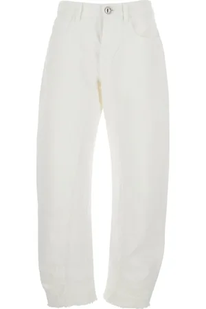 Jil Sander Jeans, Dame, Hvid, M, Bomuld, Hvide Jeans til Kvinder