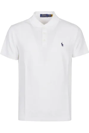 Ralph Lauren Top, Herre, Hvid, XL, Klassisk Polo Skjorte