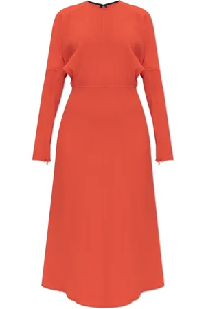Victoria Beckham Kjole, Dame, , S, Uld, Kjole med lange ærmer