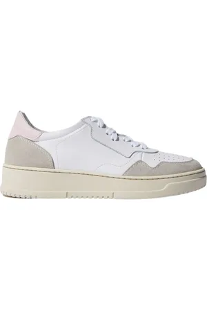 Scarosso Sko, Dame, Hvid, 37 1/2 EU, Læder, Vintage-inspirerede Pink Sneakers
