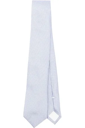 corneliani Tilbehør, Herre, Blå, ONE SIZE, Himmelblå Jacquard Selvbindeslips