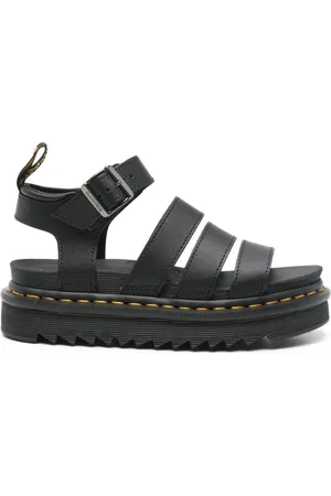 Dr. Martens Sko, Dame, Sort, 38 EU, Sorte flade sko