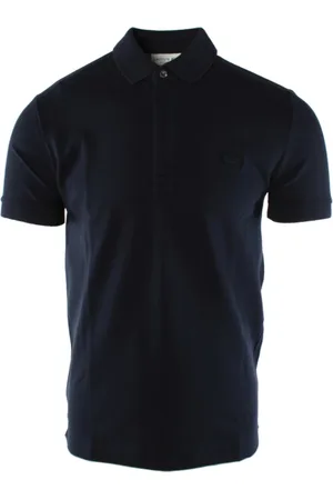 Lacoste Top, Herre, Blå, M, Bomuld, Blå Polo Skjorte Paris Stil