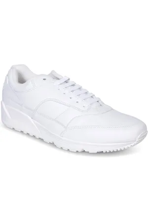 Saint Laurent Sko, Herre, Hvid, 41 EU, Læder, Casual Sneakers