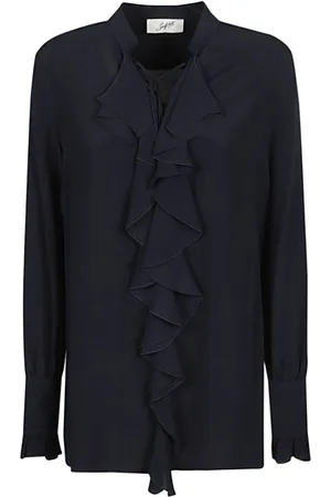 THE SEAFARER Bluser & Skjorter, Dame, Sort, M, Milly Ruched Skjorte