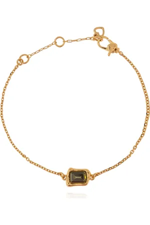 Kate Spade Tilbehør, Dame, Gul, ONE SIZE, Uld, Armbånd med skinnende krystal