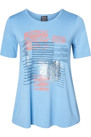 Pont Neuf Top, Dame, Blå, XS, Blå T-shirt A-Form V4272.0387