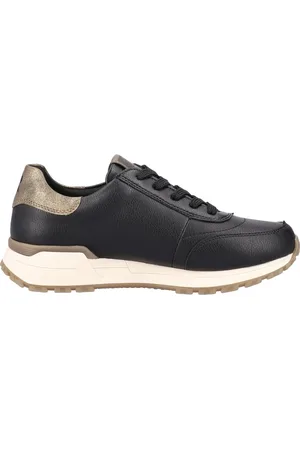 Rieker Sko, Dame, Sort, 39 EU, Læder, Xena 04 Sneakers